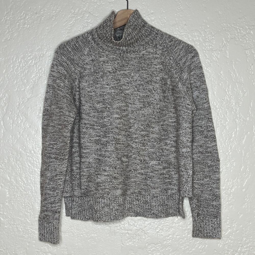 Madewell‎ Women's Tan Raglan Turtleneck Cotton Blend Sweater Size Small